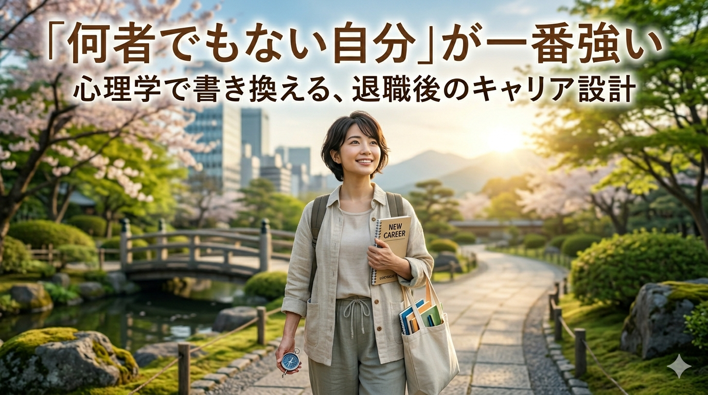 「何者でもない自分」が一番強い。心理学で書き換える、退職後のキャリア設計