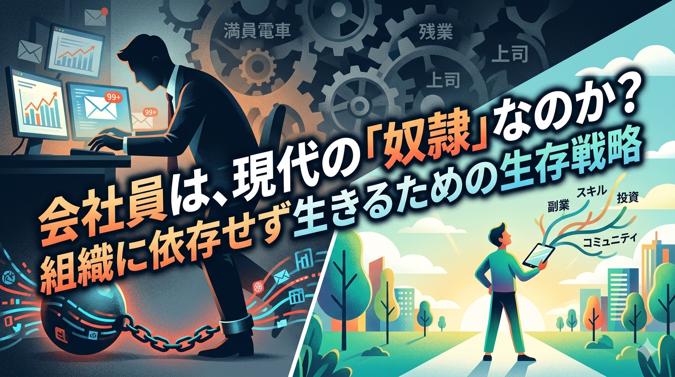 会社員は、現代の「奴隷」なのか？組織に依存せず生きるための生存戦略