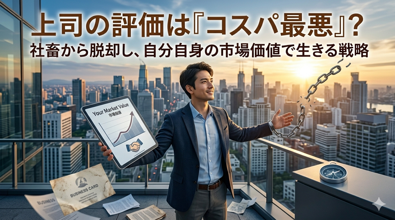 上司の評価は「コスパ最悪」?社畜から脱却し、自分自身の市場価値で生きる戦略