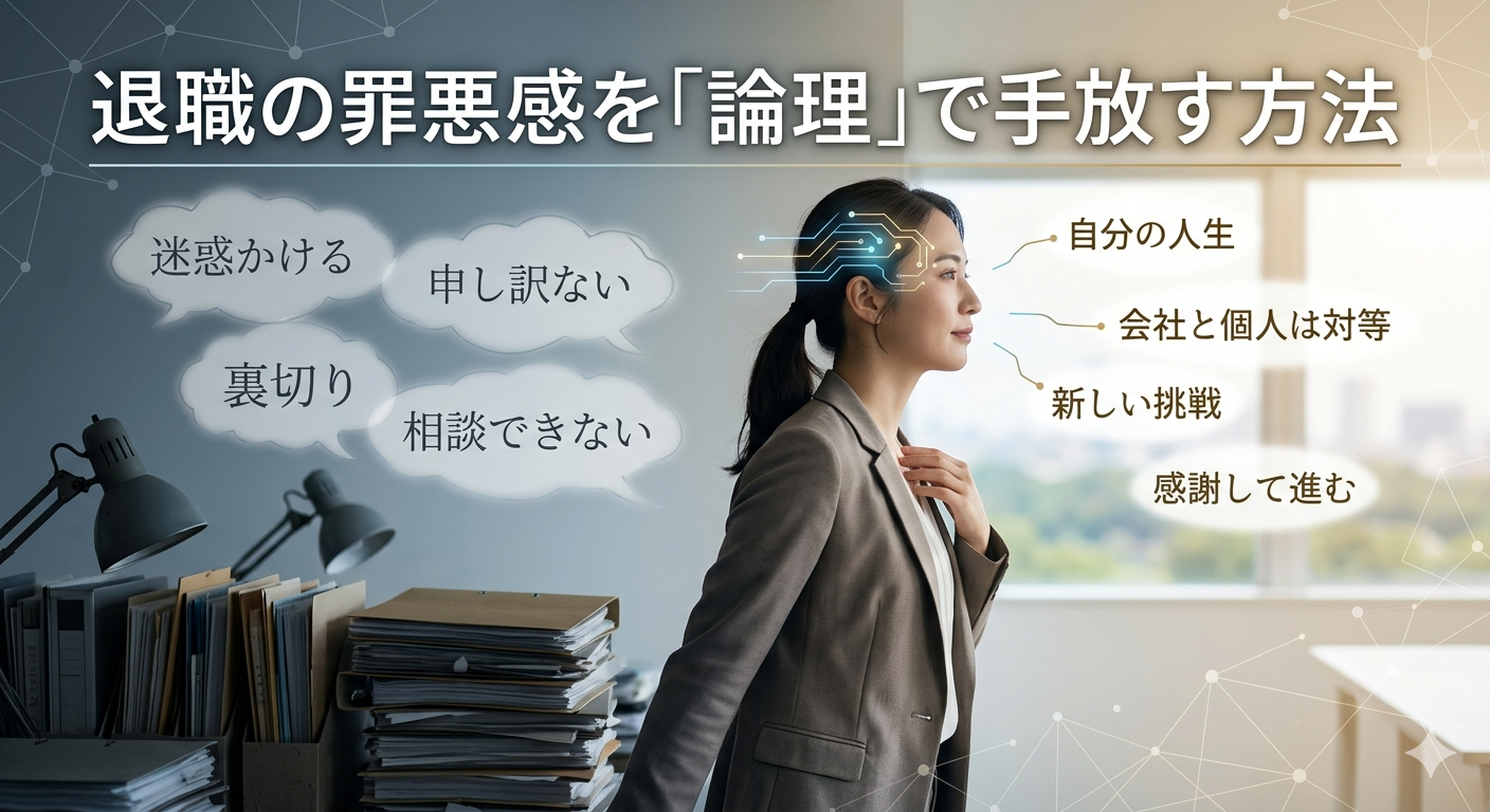 退職の罪悪感を「論理」で手放す方法