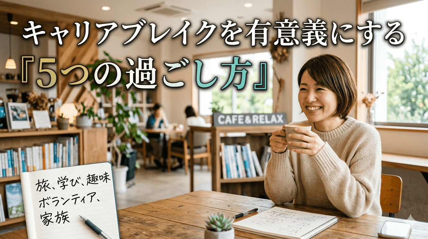 キャリアブレイクを有意義にする「5つの過ごし方」