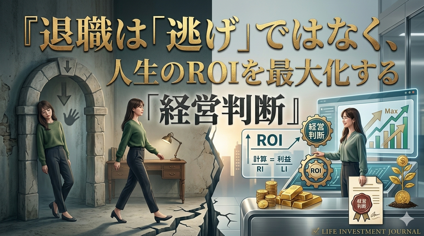 退職は「逃げ」ではなく、人生のROIを最大化する「経営判断」