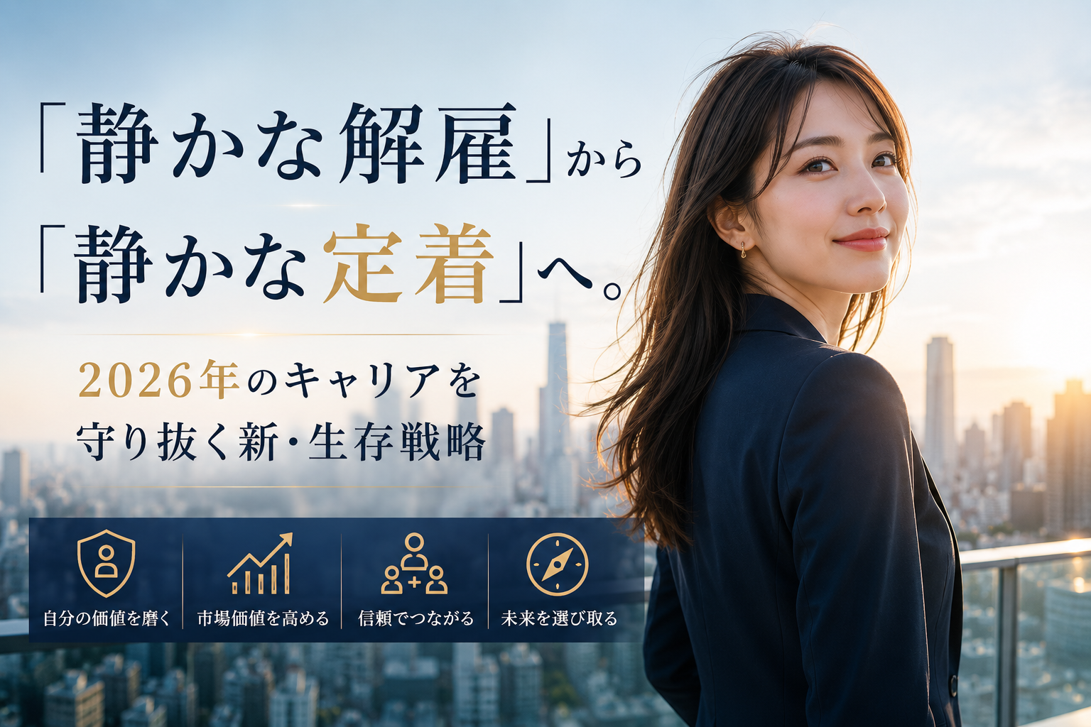 「静かな解雇」から「静かな定着」へ。2026年のキャリアを守り抜く新・生存戦略