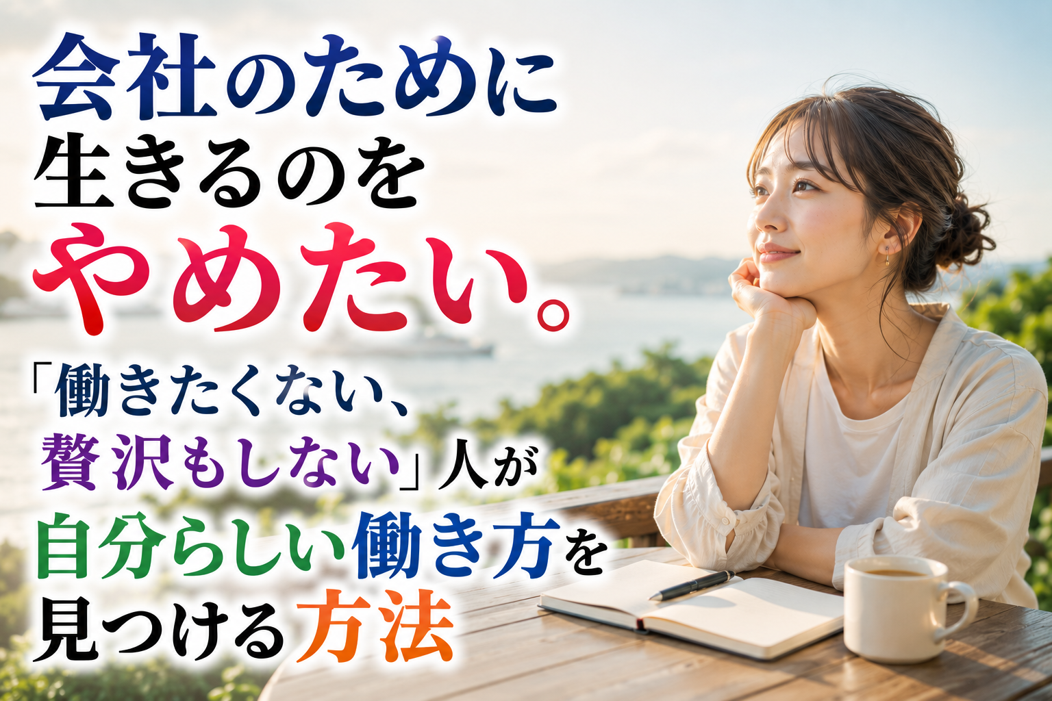 会社のために生きるのをやめたい。「働きたくない、贅沢もしない」人が自分らしい働き方を見つける方法