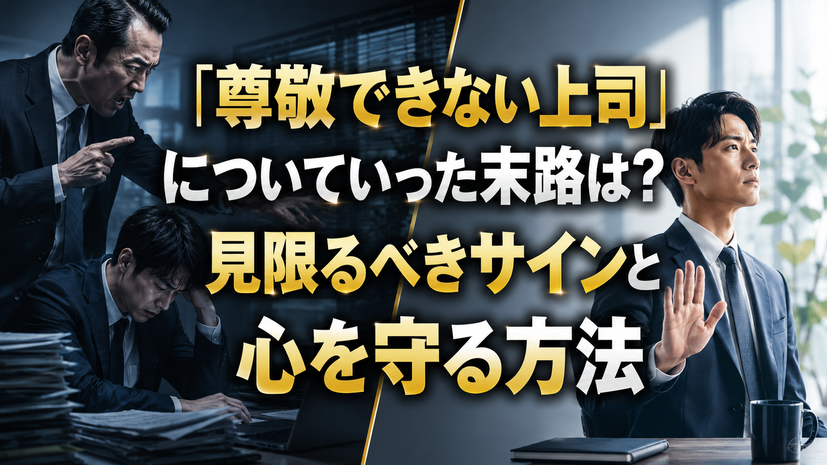 尊敬できない上司」についていった末路は？見限るべきサインと心を守る方法