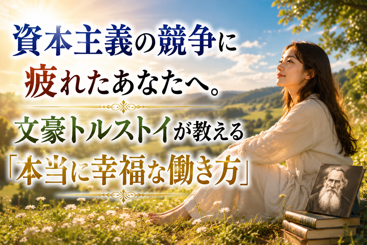 資本主義の競争に疲れたあなたへ。文豪トルストイが教える「本当に幸福な働き方」