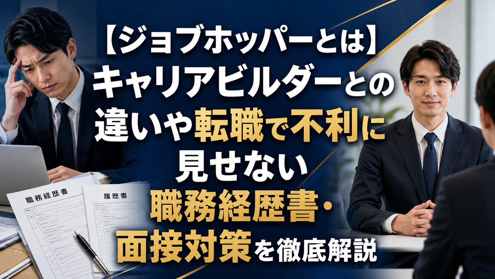 【ジョブホッパーとは】キャリアビルダーとの違いや転職で不利に見せない職務経歴書・面接対策を徹底解説